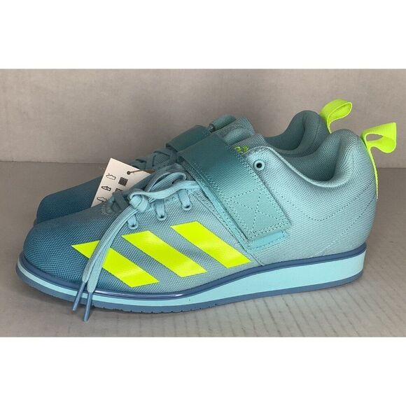 Adidas Powerlift 4 Women's 11B hazy sky/solar yellow Sneakers - New - Picture 3 of 6